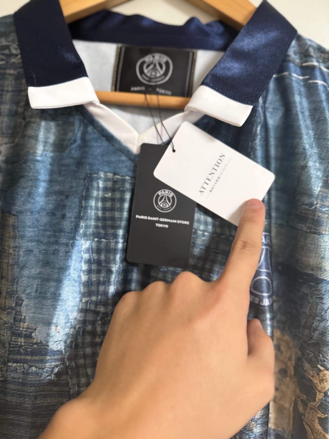 PSG x POGGY 보로 프린트 져지 티셔츠 L 새상품 상품이미지4