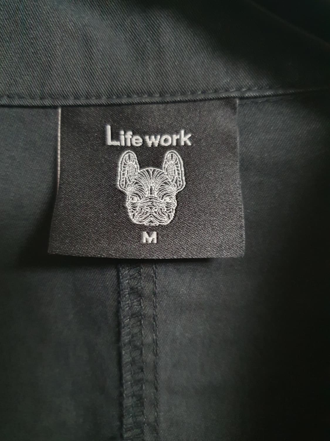 [택포] 라이프워크 오버셔츠 블랙 백프린팅 M 상품이미지8