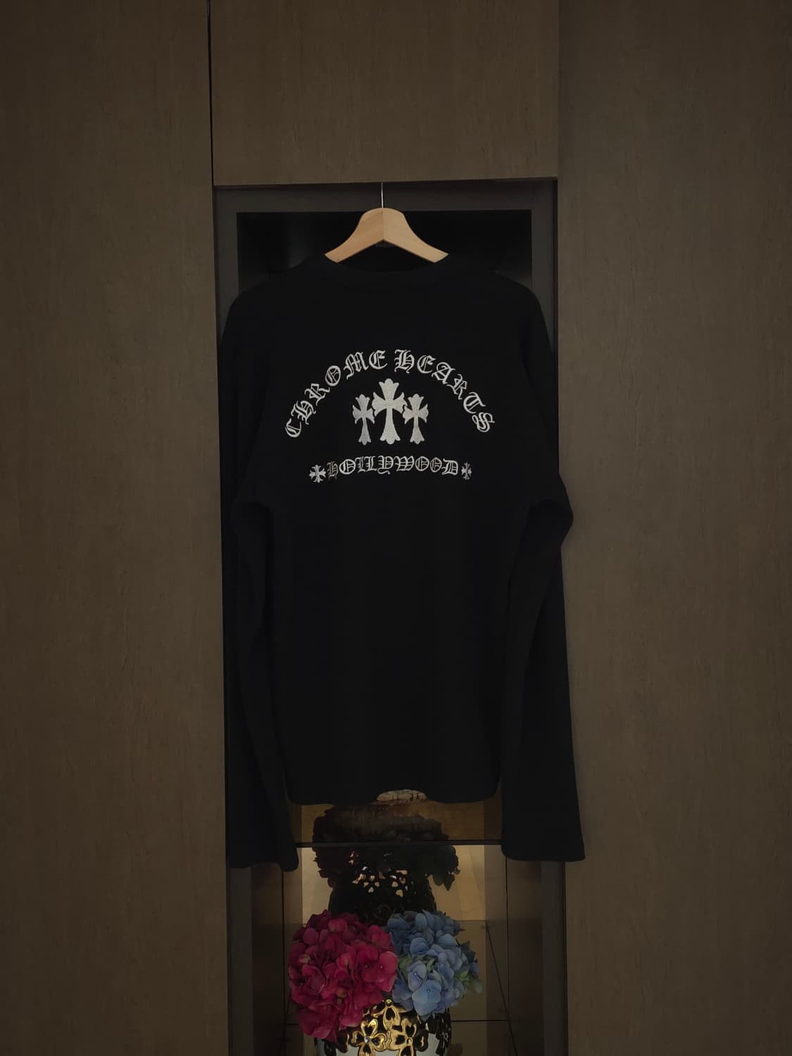 [XL] 크롬하츠 세메터리 헐리우드 헨리넥 와플 니트 블랙 상품이미지2