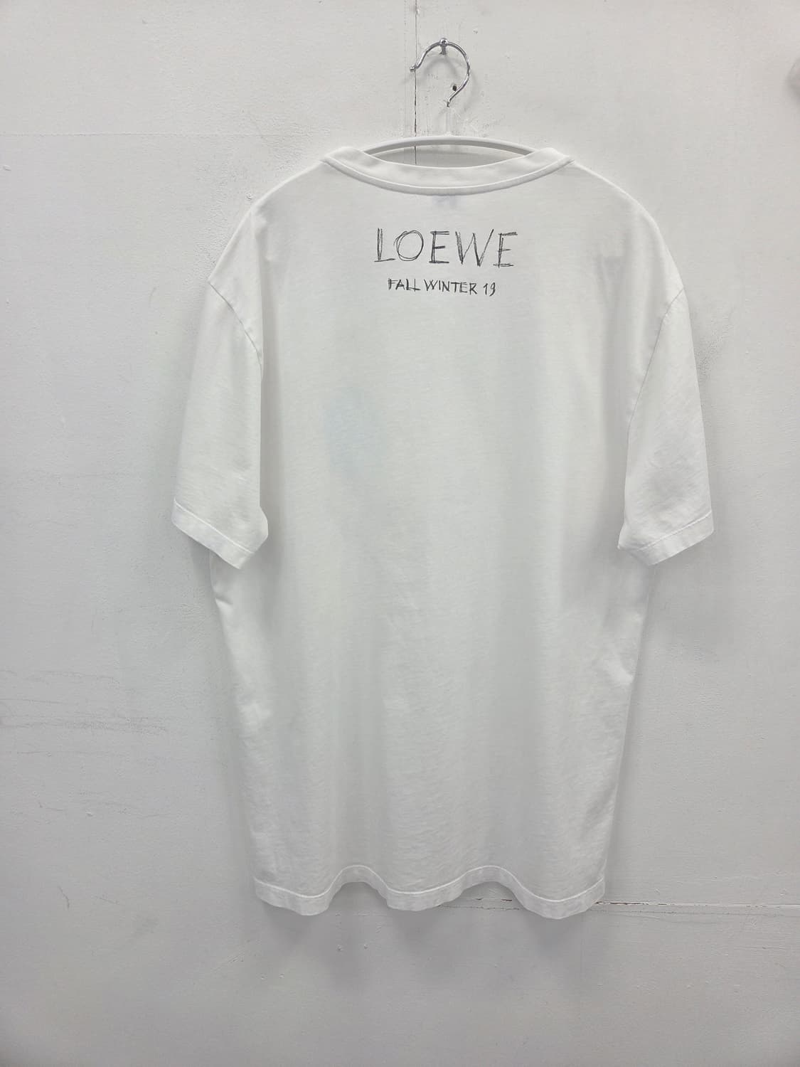 L LOEWE 로에베 프린트 반팔티 흰색 상품이미지5