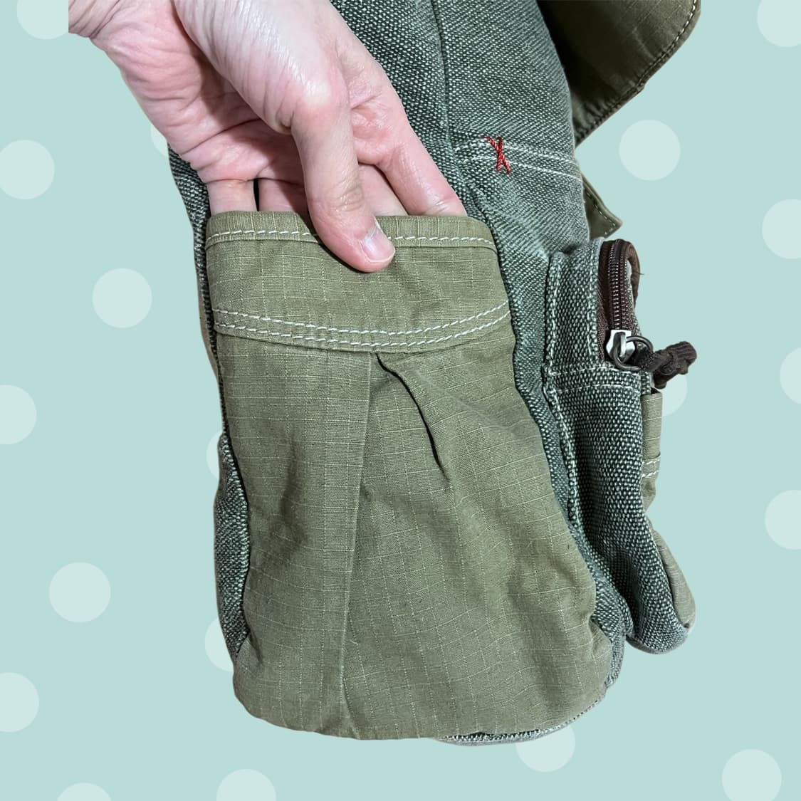 오일릴리 빈티지 모리걸 자수 크로스백 상품이미지8