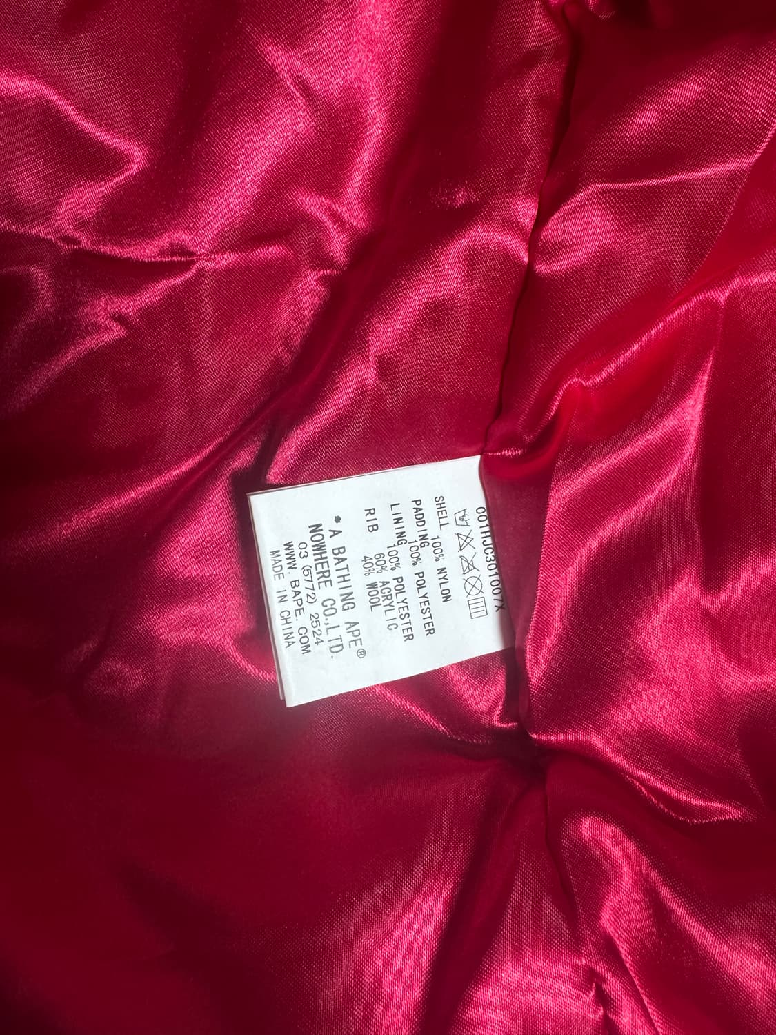 베이프 핑크 샤크 마원 점퍼 ma-1 상품이미지6