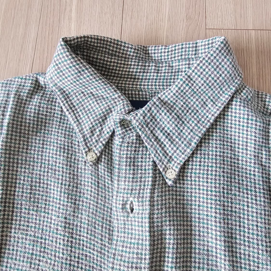 US M) 체감XL 105 폴로 랄프로렌 빈티지 셔츠 긴팔 그린 체크 상품이미지4