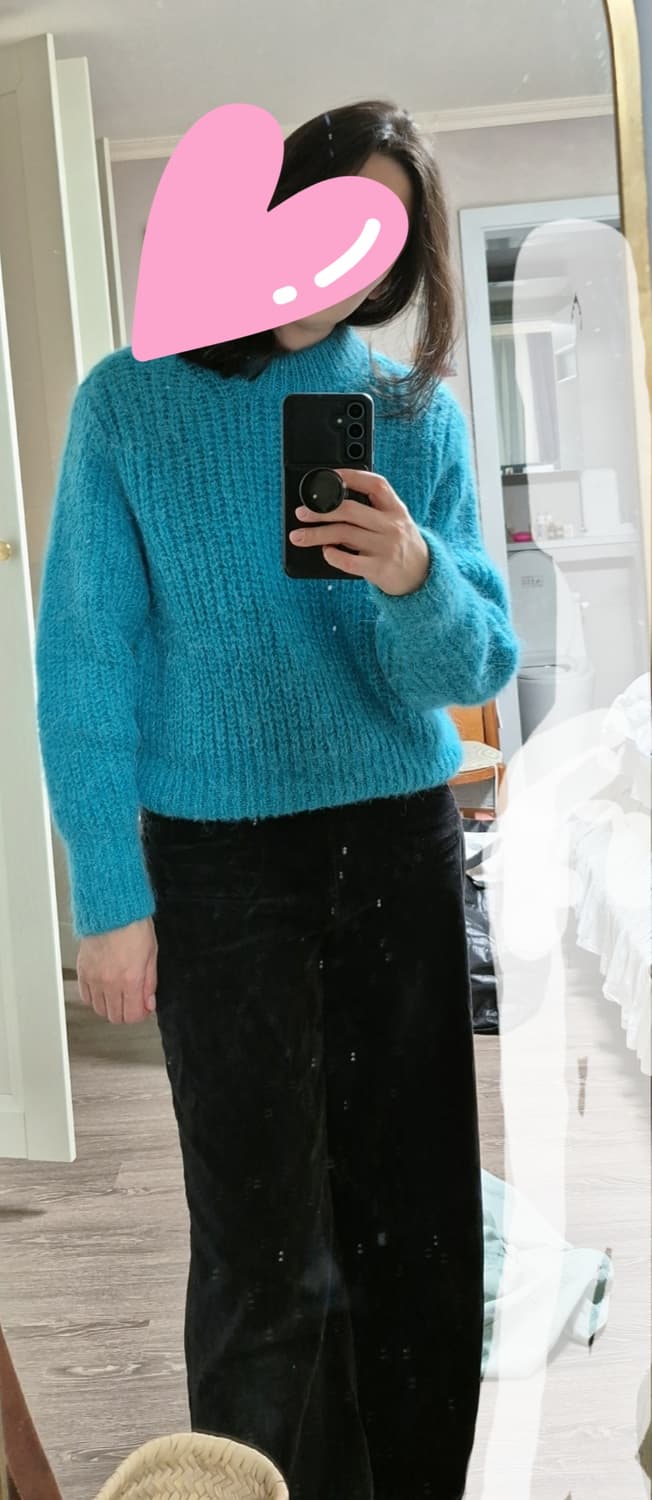 모헤어니트(터콰이즈 블루) 상품이미지2