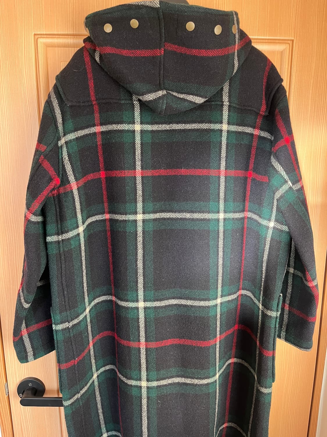 폴로 랄프로렌 체크 롱 더플 코트 상품이미지5