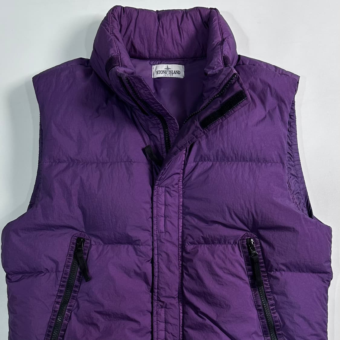 스톤아일랜드 키즈 퍼플 다운 조끼  상품이미지5