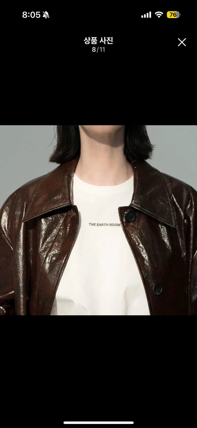 아모멘토 타이벡 하프코트 브라운 상품이미지2