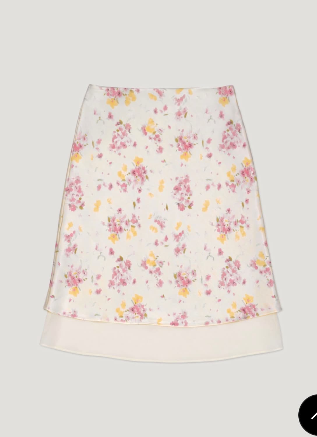 더르에 Layered Satin Skirt_Flower 상품이미지1