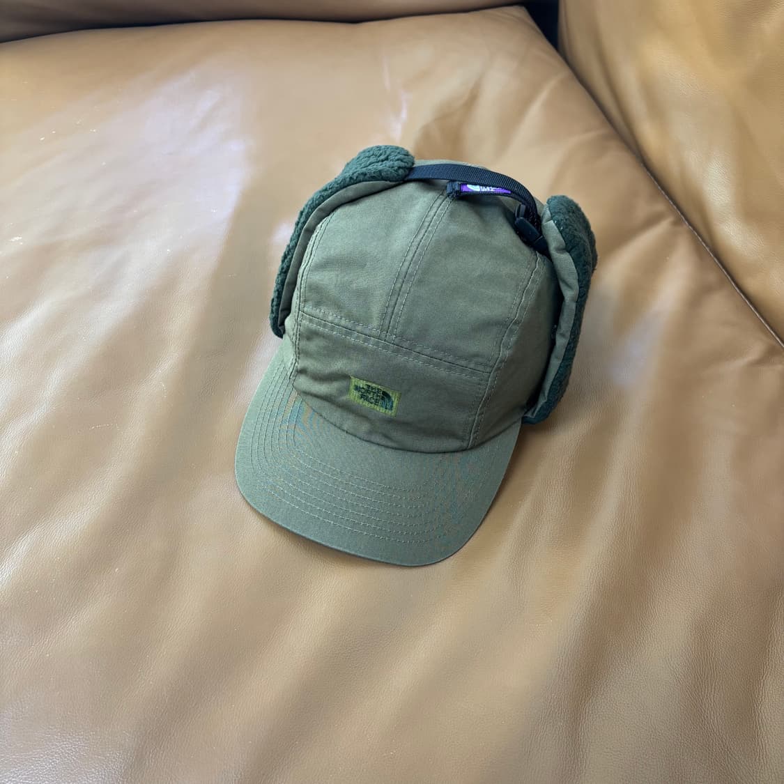 나나미카 노스페이스 퍼플라벨 이어플랩 볼캡 모자 카키 상품이미지1