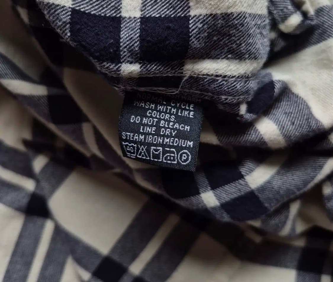Polo Jeans 90-00s 플란넬 체크 셔츠 상품이미지5