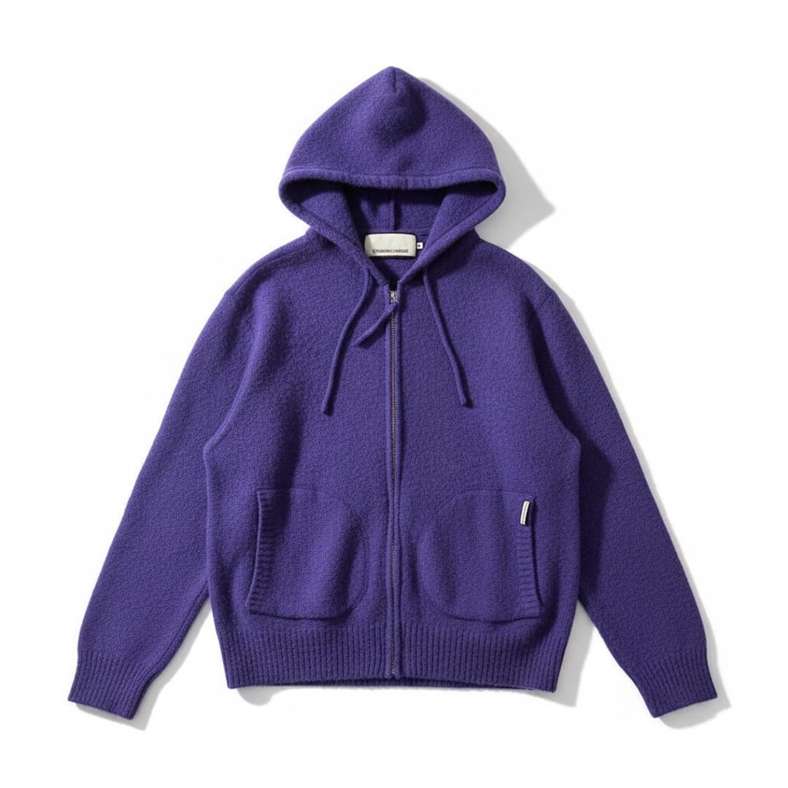 Thevinylhouse knit zipup purple S 상품이미지1