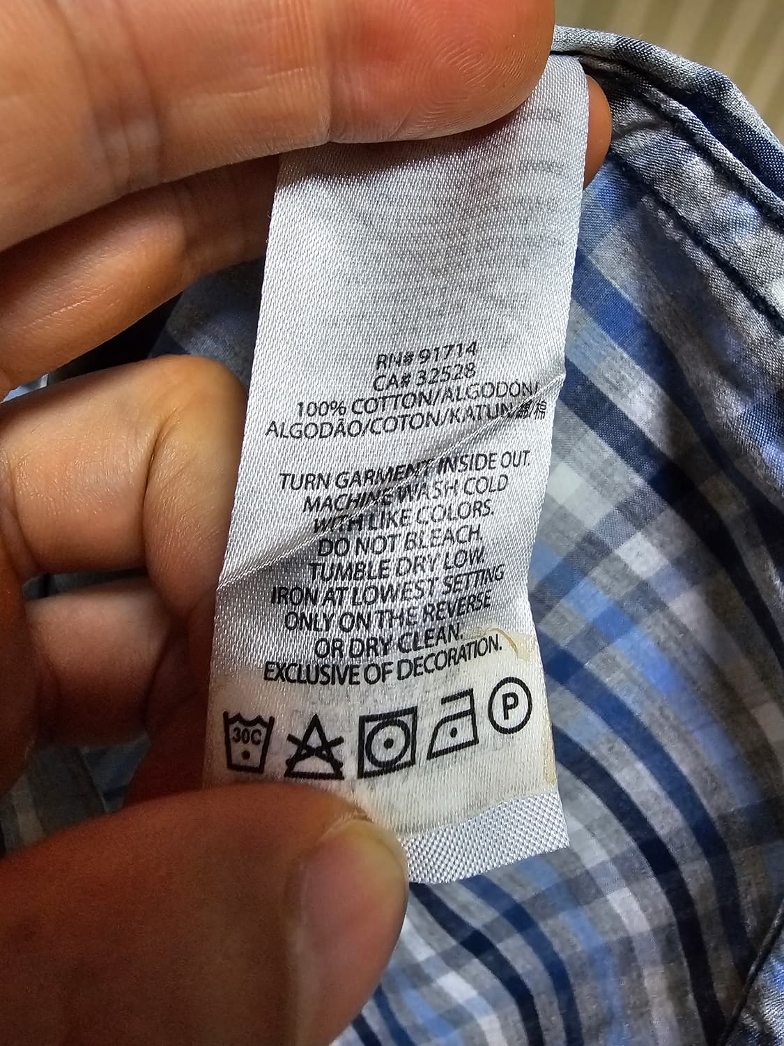 아르마니 셔츠 코튼 M 상품이미지9