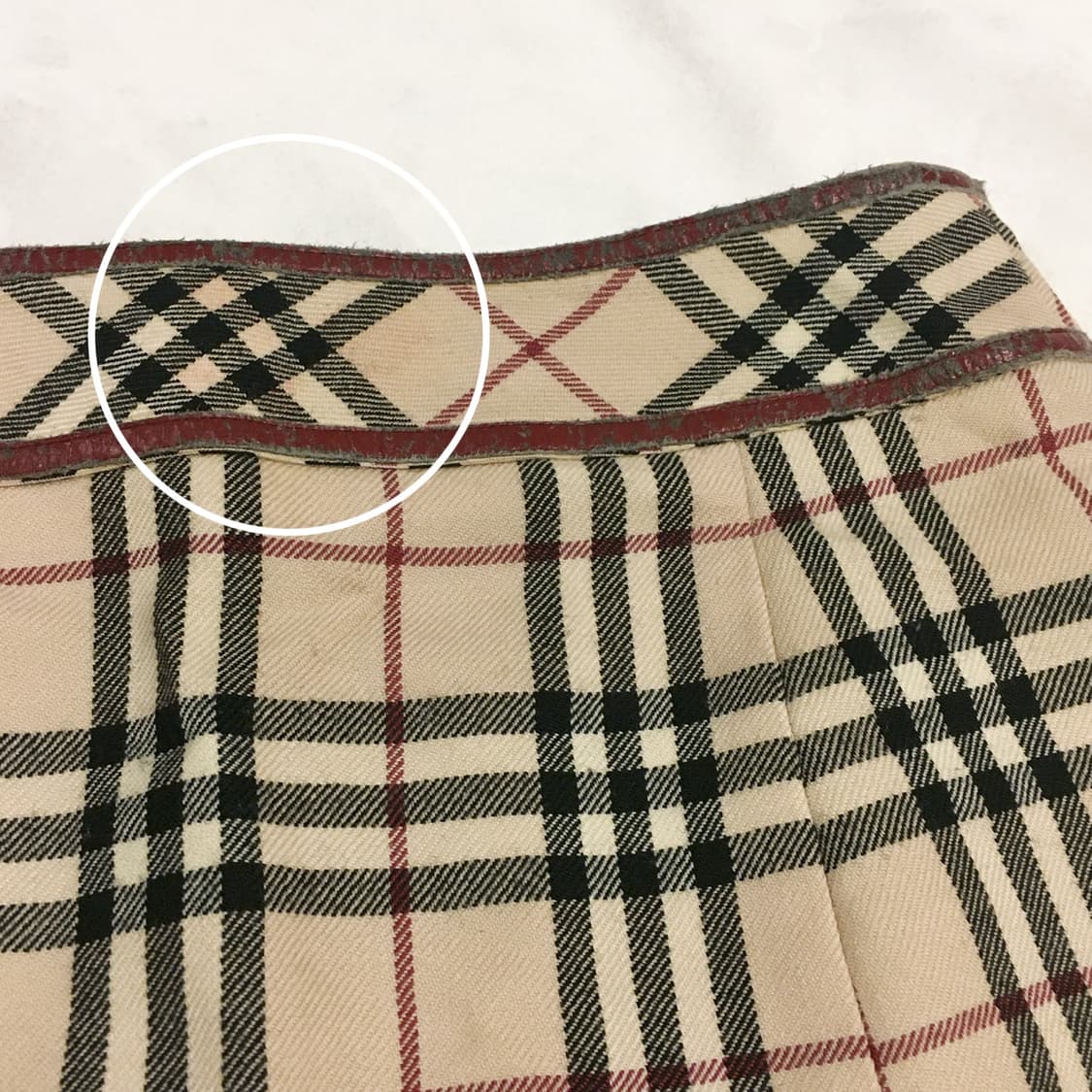 버버리 블루라벨 체크 미디스커트 36 상품이미지6
