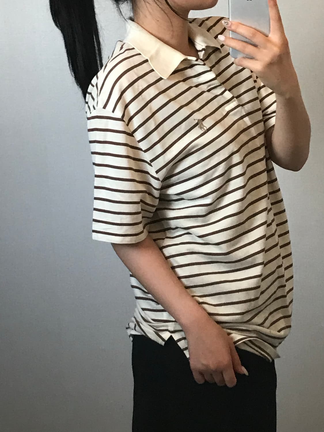 폴로 스트라이프 카라 반팔 상품이미지3