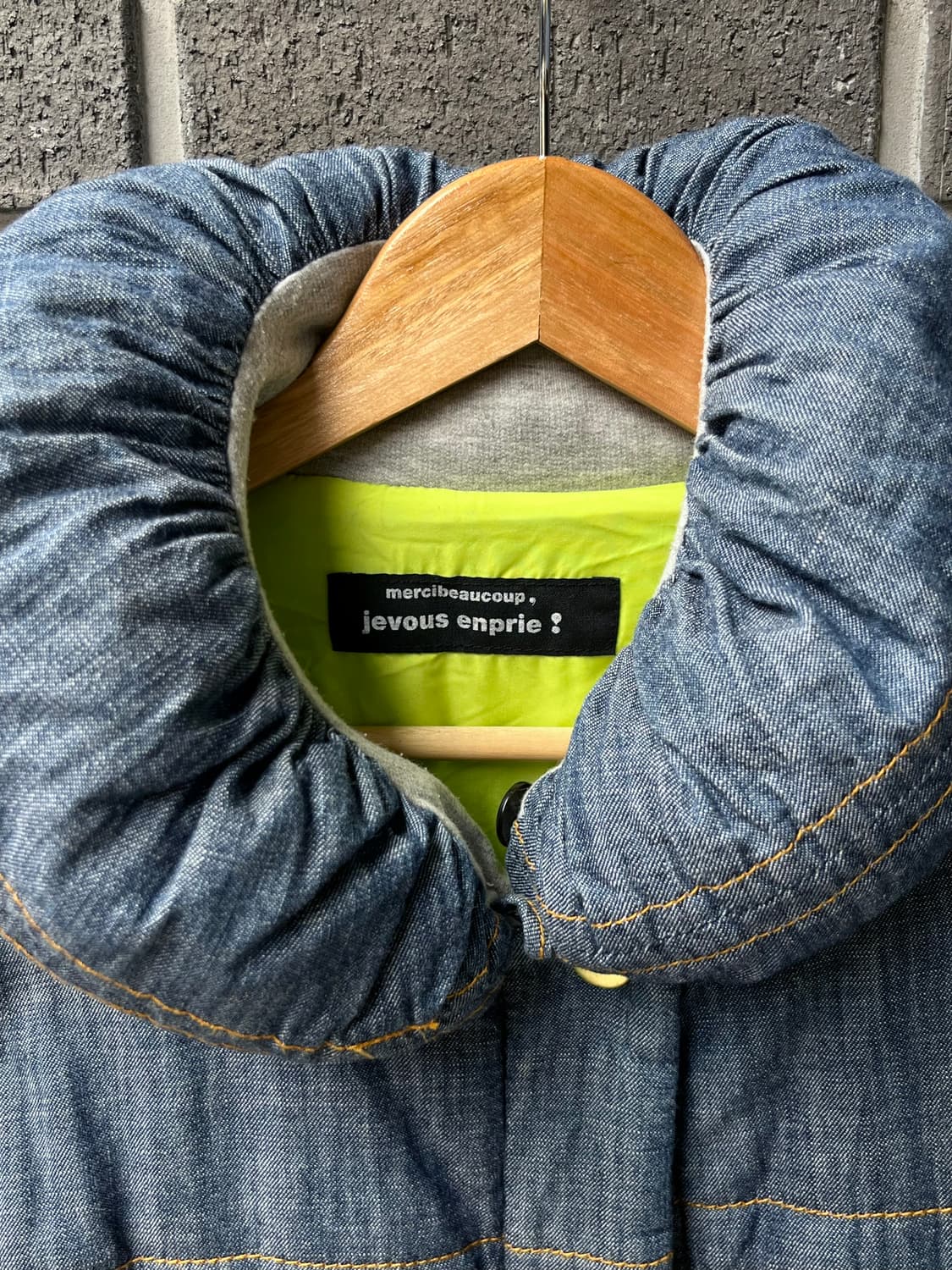 메르시보꾸 데님 벌룬 푸퍼 자켓 상품이미지4