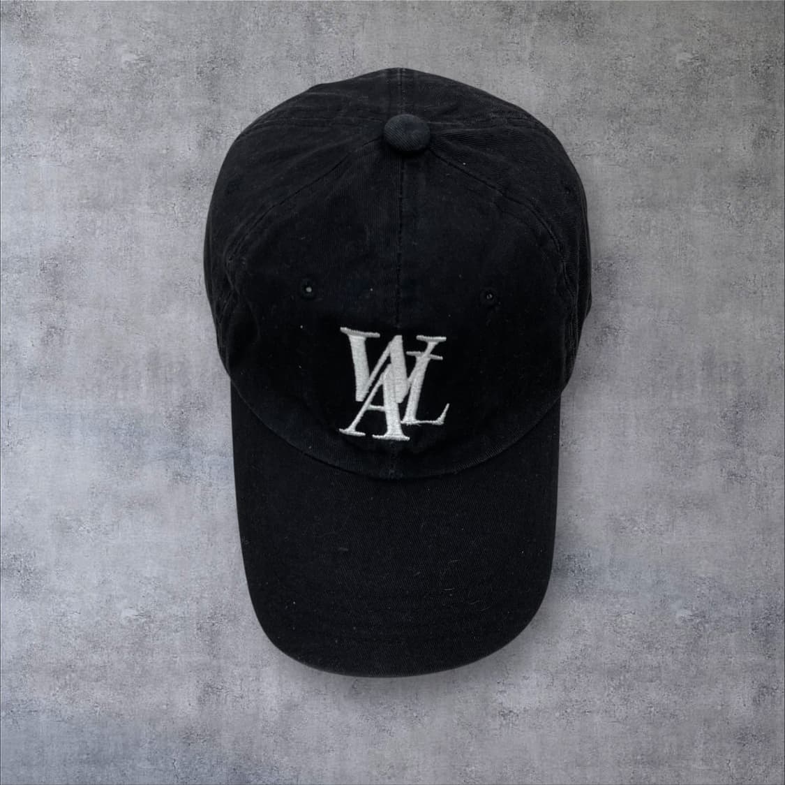 우알롱 베이직 로고 블랙 볼캡 상품이미지1