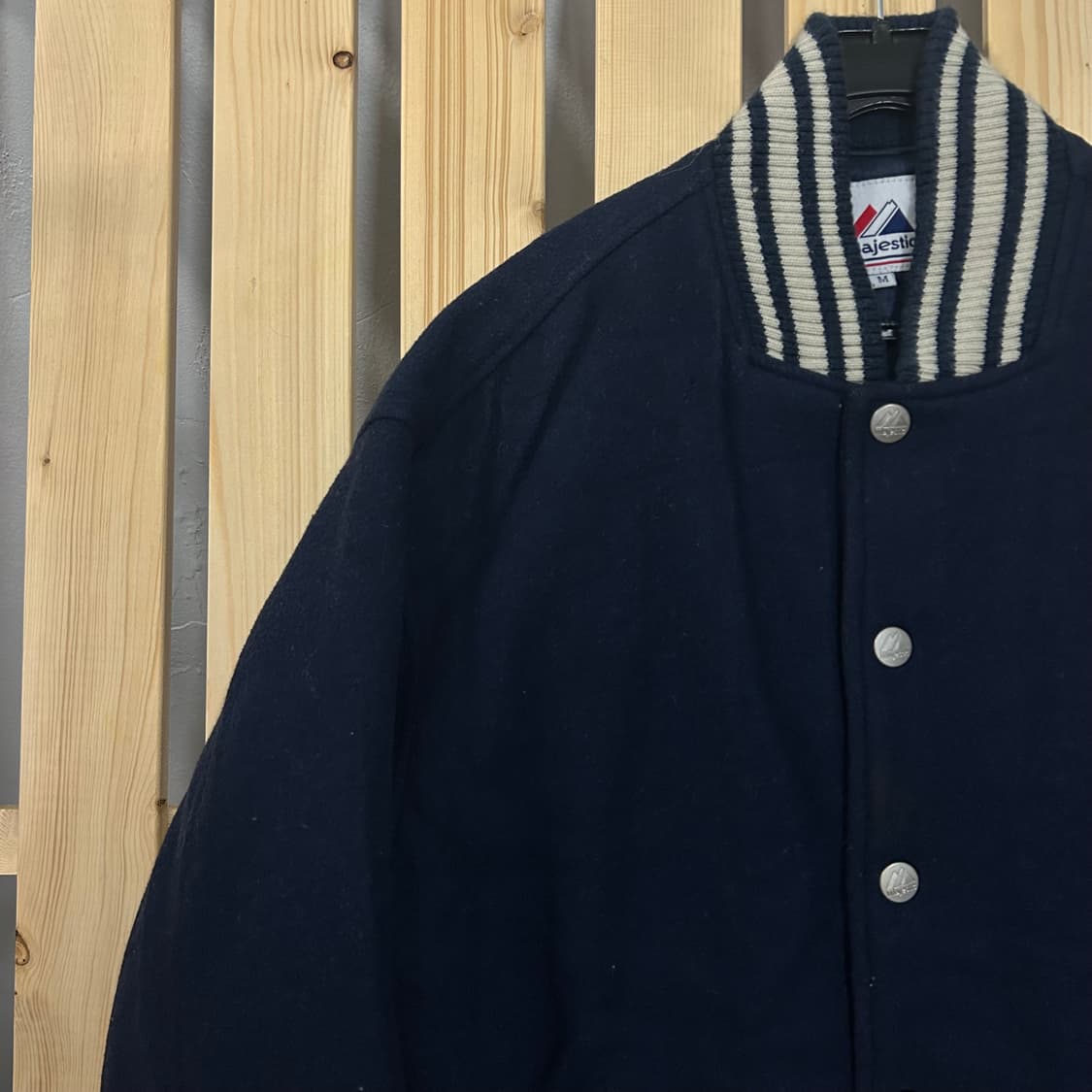 (L) 마제스틱 뉴욕 양키스 울 바시티 자켓  상품이미지3