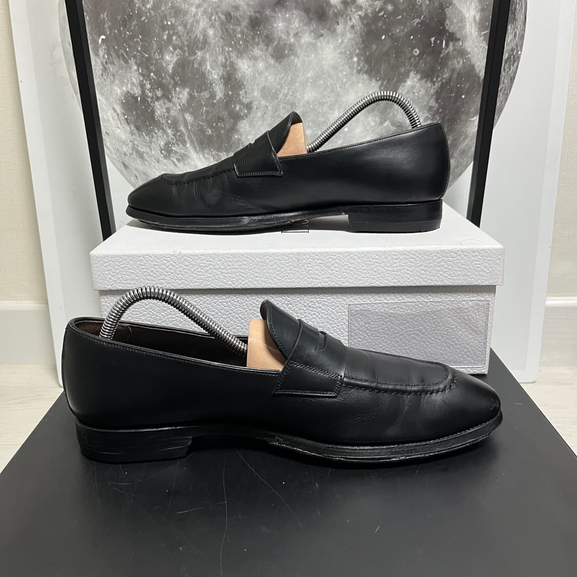 정품 8) 까르미나 블랙 페니로퍼 구두 265~270 상품이미지3