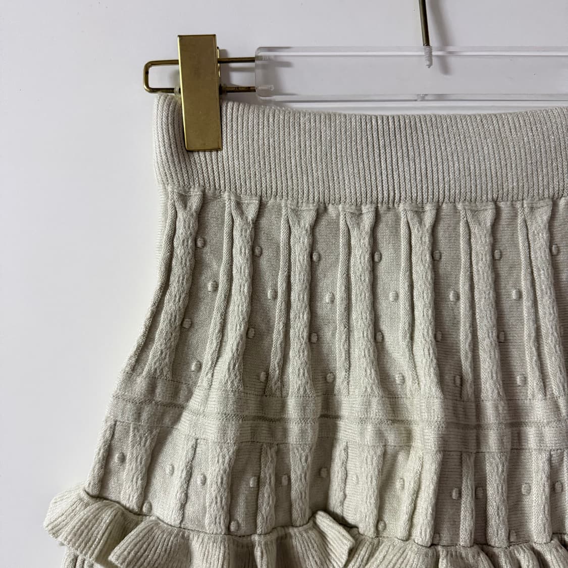 새상품 여자 도트 프릴 미니스커트 상품이미지3