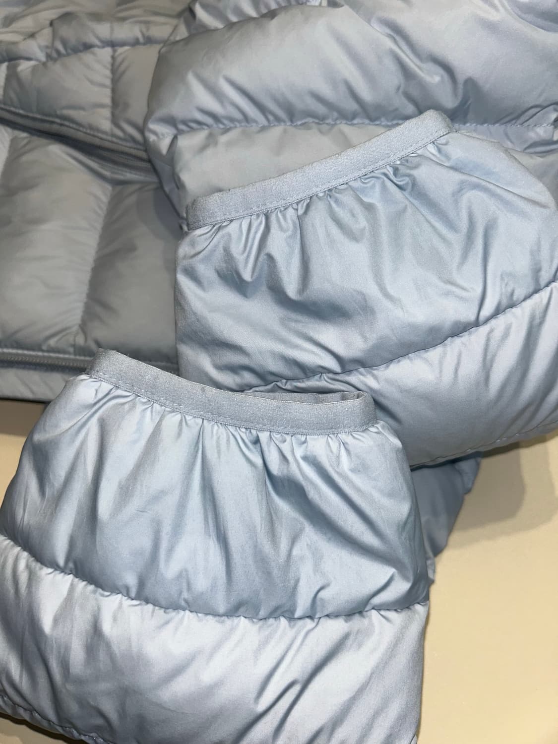 무신사 스탠다드 경량패딩 클라우디 블루 M 상품이미지5