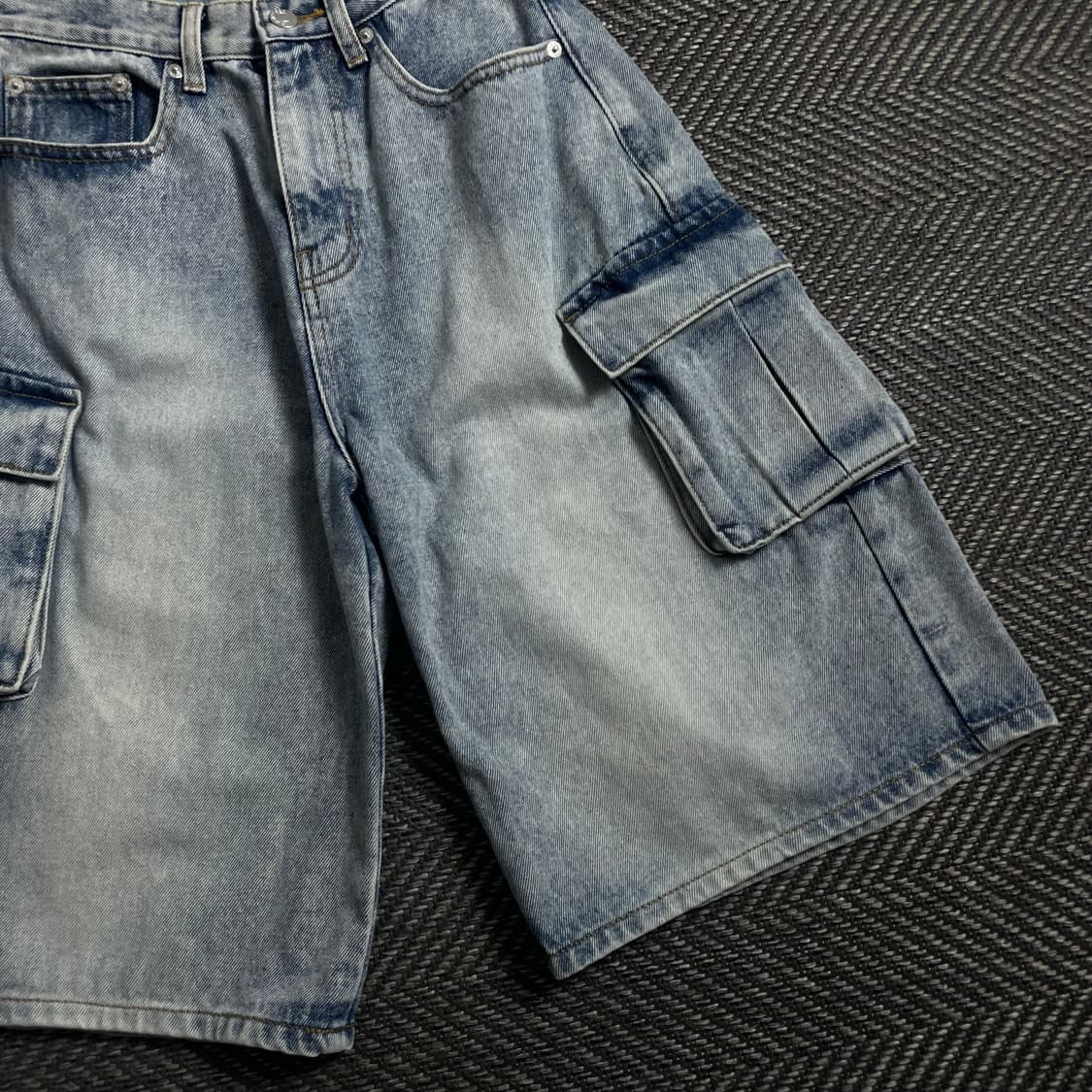 어반드레스 멀티포켓 데님 카고 버뮤다 팬츠o 4630 상품이미지2