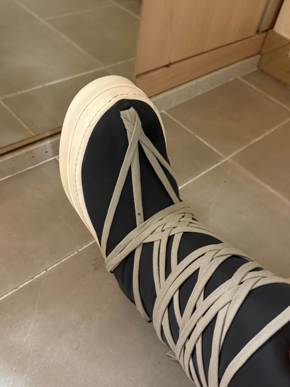 릭오웬스 몽클레어 빅락 부츠 42 복원완 상품이미지6