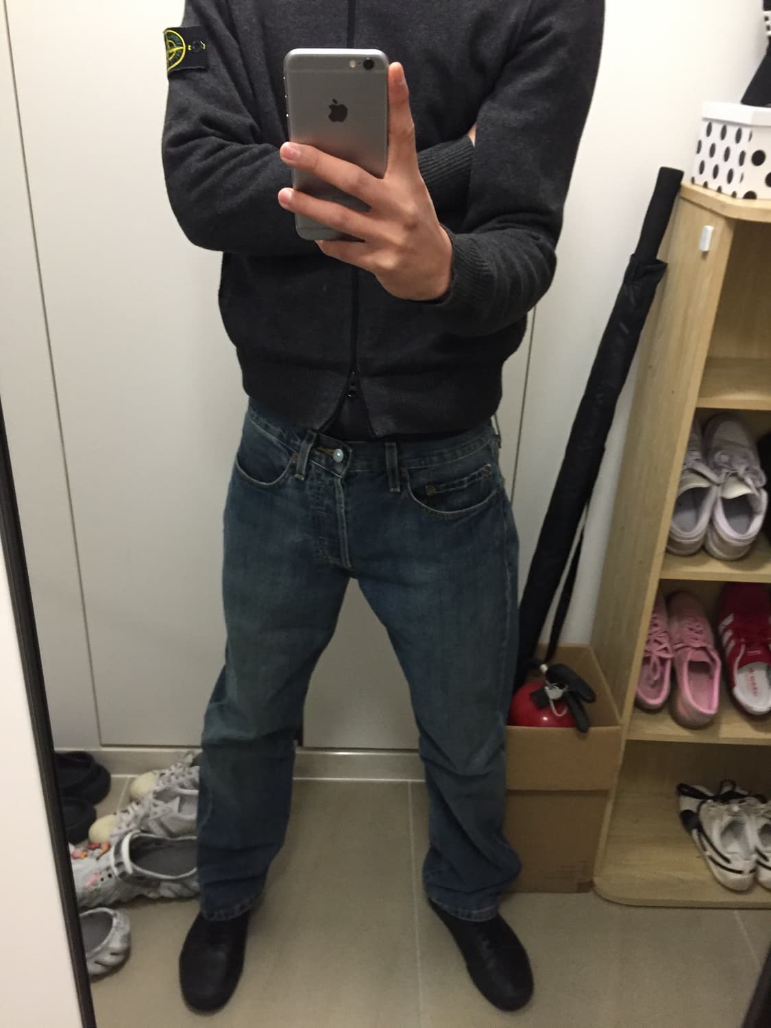 Stone Island knit neck zip-up 상품이미지2