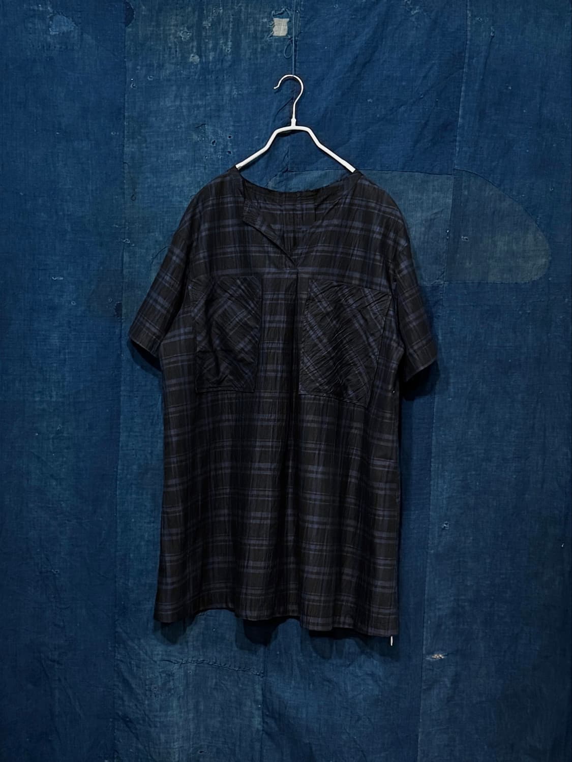 F ) Yohji Yamamoto Plaid Pocket Tunic 상품이미지1