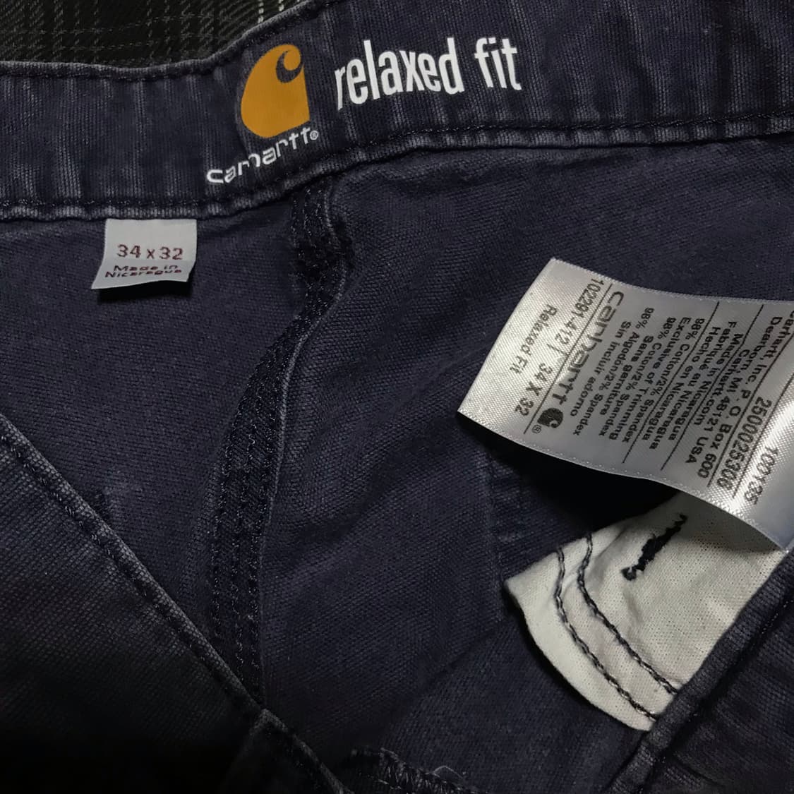 90s 칼하트 프렌치 워크 와이드 릴렉스드 캔버스 워크팬츠 상품이미지6