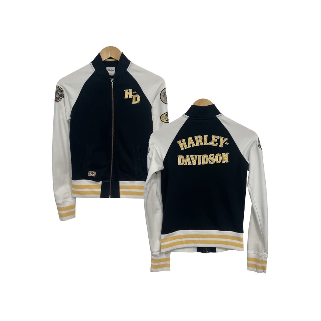할리데이비슨 모터 사이클 Y2K 빈티지 패치 집업 자켓 상품이미지1