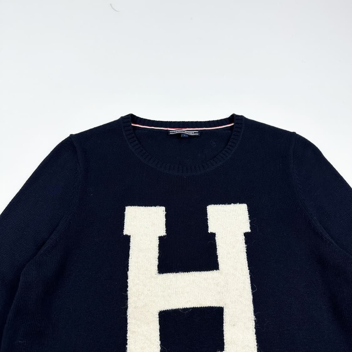 타미힐피거 플래그 우먼 네이비 니트 (S 여성추천) 상품이미지1