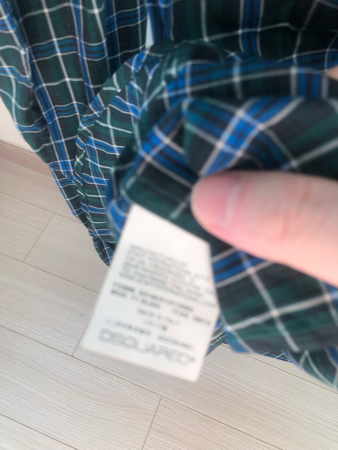 디스퀘어드 체크셔츠 상품이미지5