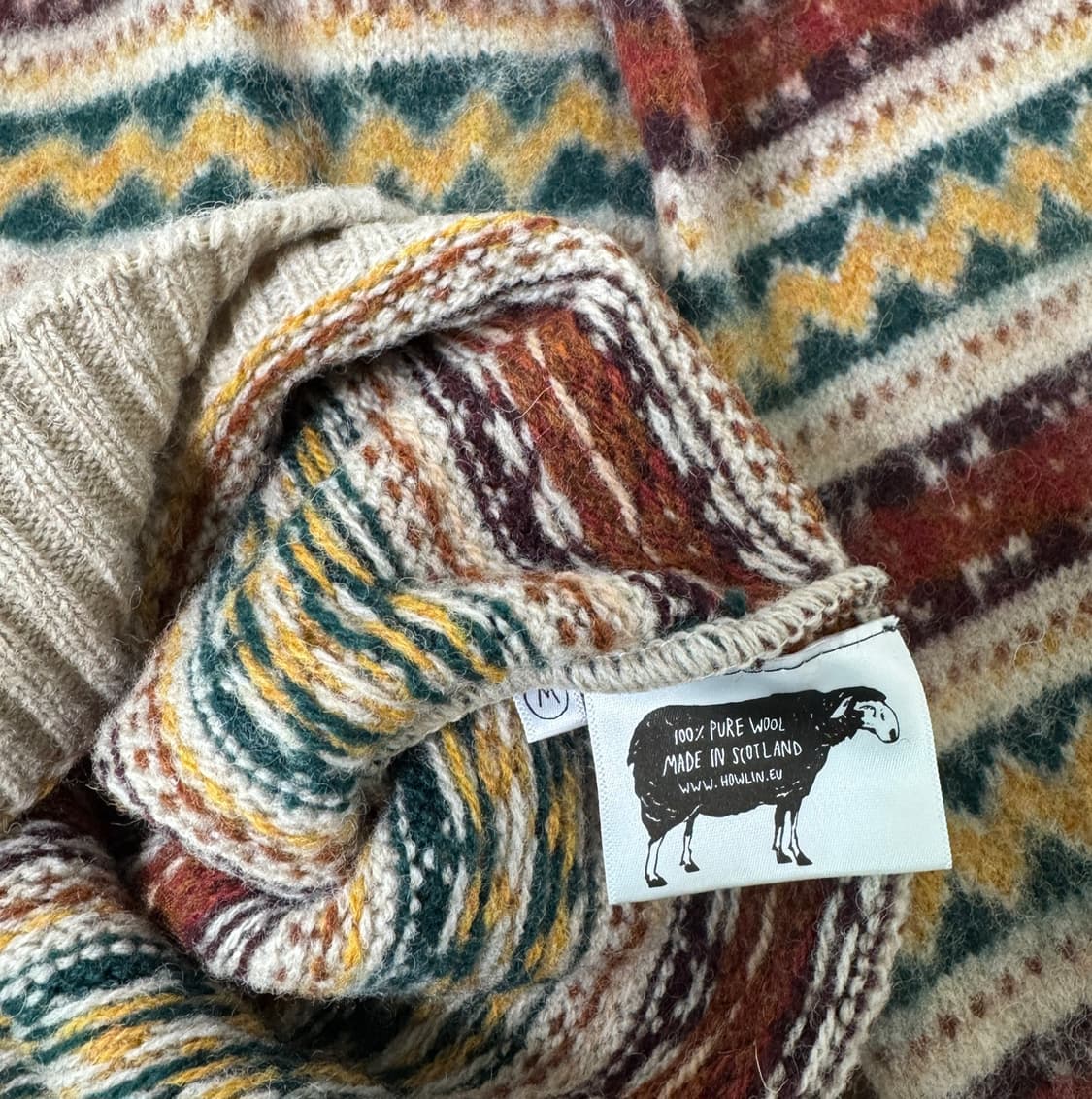 Howlin 하울린 패턴 니트 스웨터 M 상품이미지5