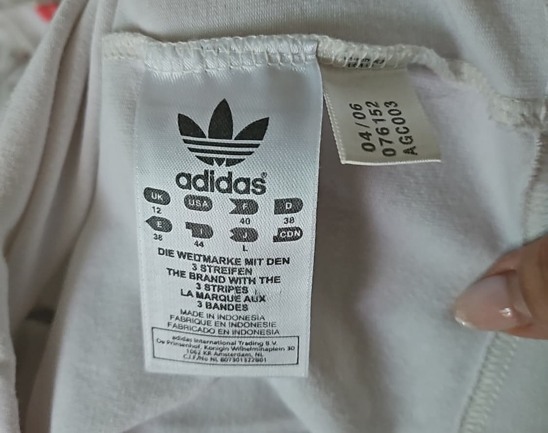 아디다스 90’s  화이트 핑크 롱슬리브 상품이미지5