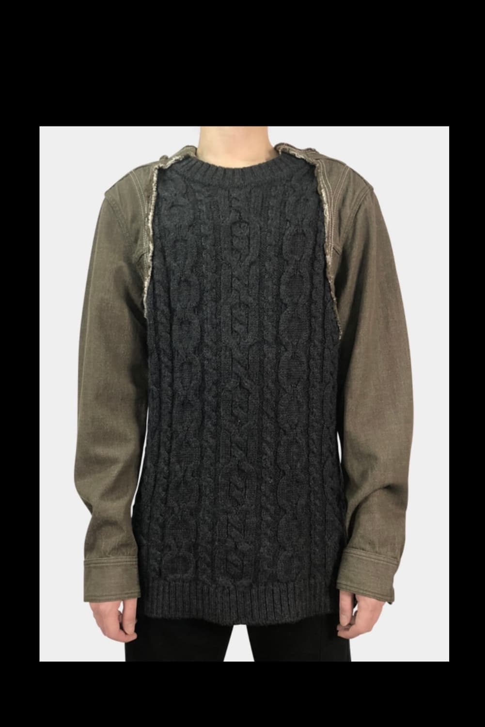 이세이미야케 믹싱 맨투맨 상품이미지1