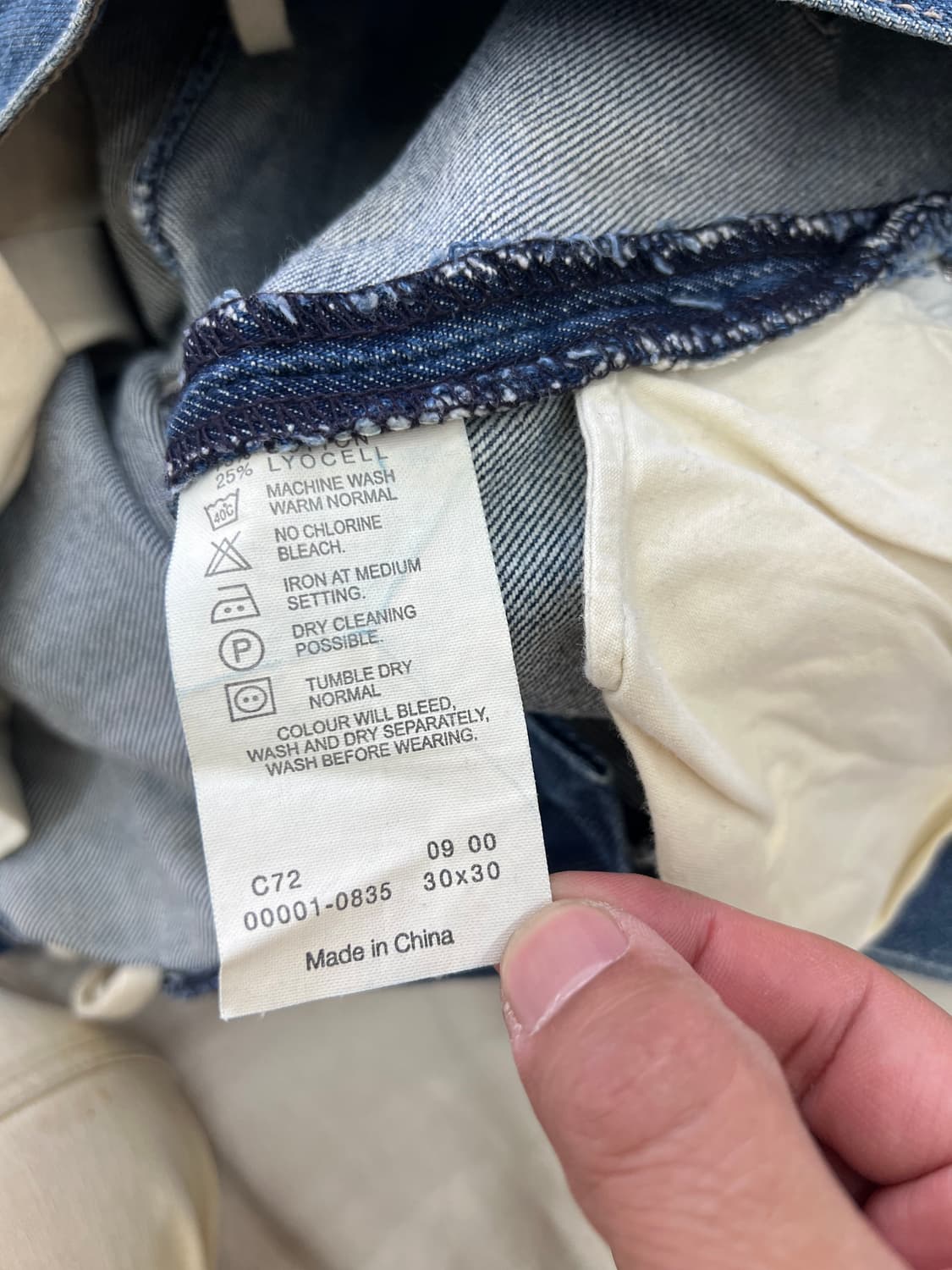 리바이스 생지 워싱 엔지니어드진 30X30 상품이미지9