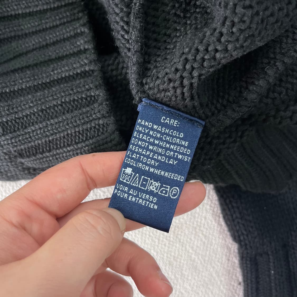 W 100 폴로랄프로렌 스포츠 방패로고 코튼 니트 상품이미지5