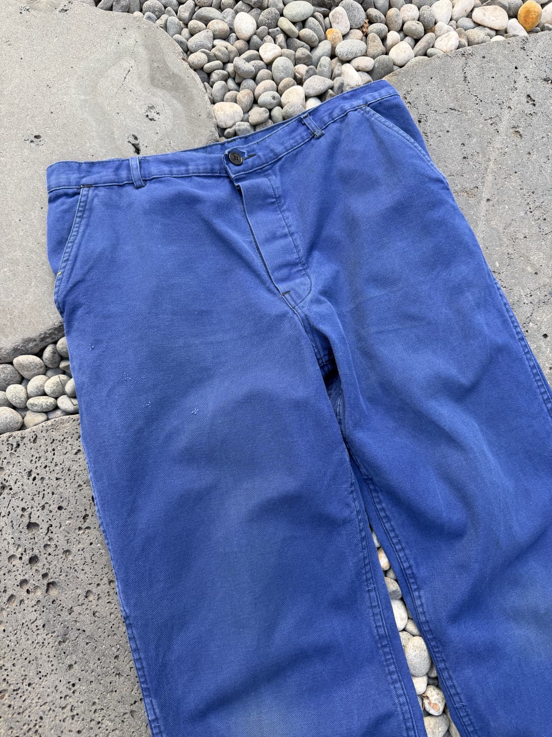 WASHED BLUE OLD VINTAGE FRENCH 프렌치워크팬츠 상품이미지5