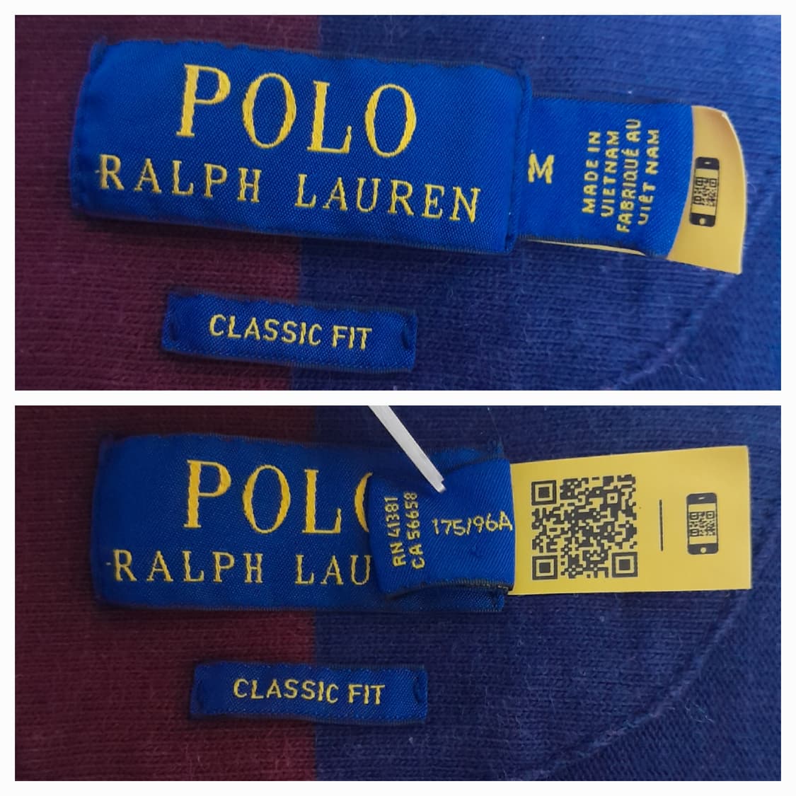 랄프로렌 폴로 큐알탭 럭비 카라티 M/100 상품이미지5