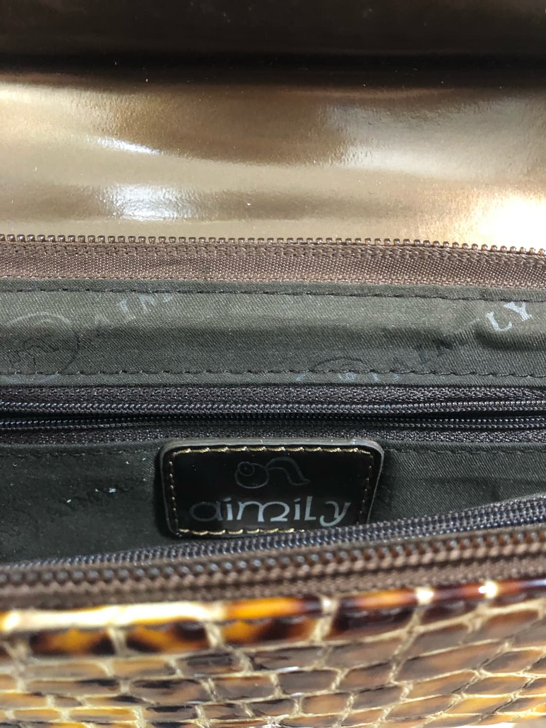 snakeskin leather chain shoulder bag  상품이미지4