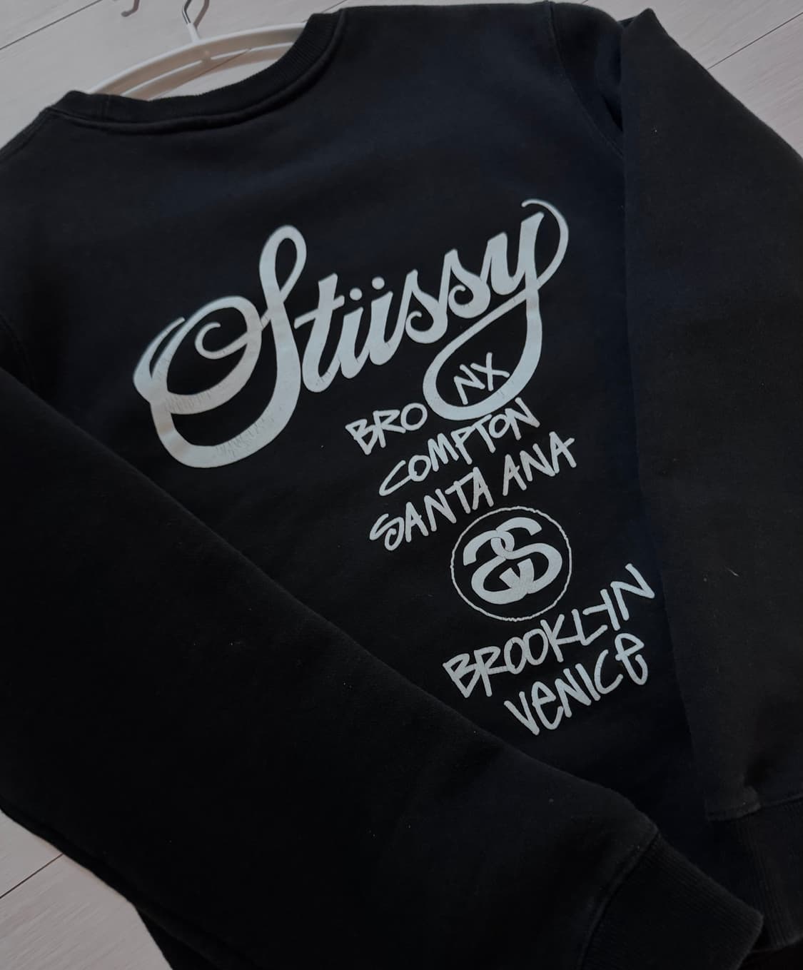 Stussy World Tour Crew Black 상품이미지2