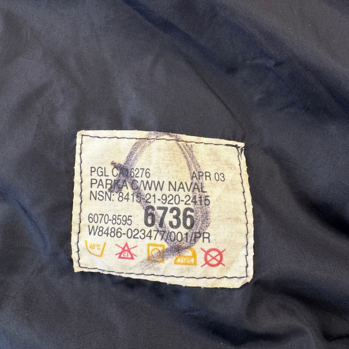 빈티지 캐나다 왕립 해군 콜드&웻 웨더 고어텍스 자켓 (L)   상품이미지8