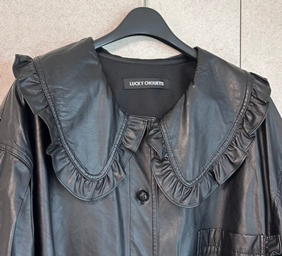 새) 럭키슈에뜨 페이크 레더자켓  상품이미지1