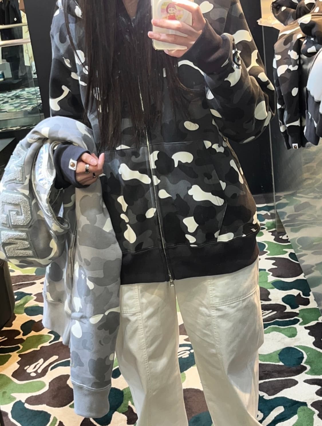 Bape 베이프 시티 카모 샤크 풀 후드집업 상품이미지1