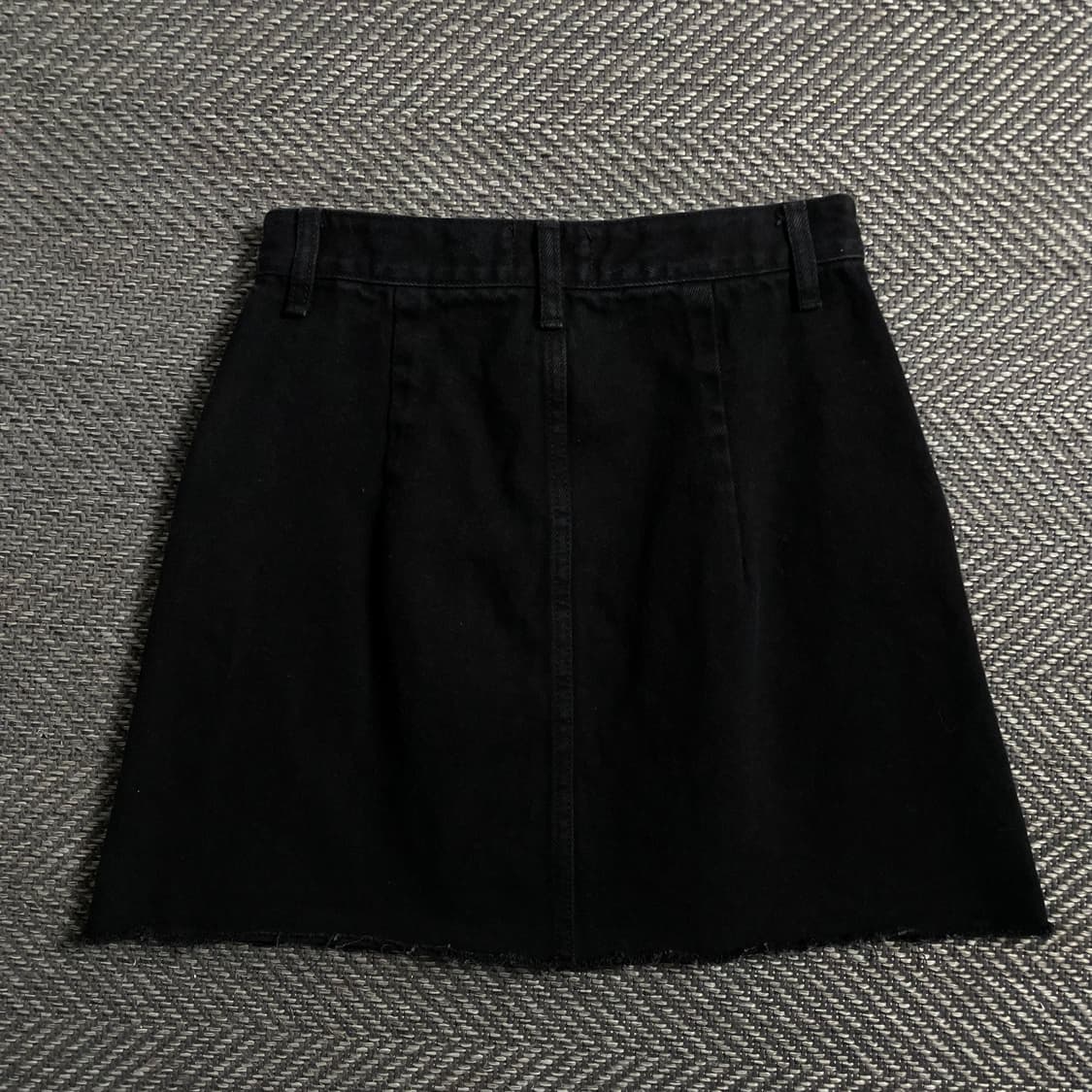 빈티지 커팅 데님 스커트 블랙 o 4480 상품이미지4