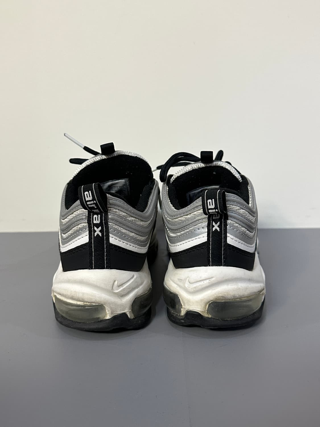 나이키 에어맥스97 화이트블랙실버 운동화 상품이미지5