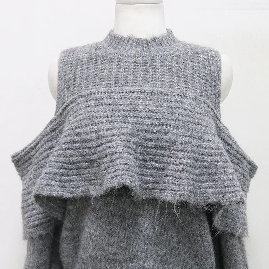 GRL 오프숄더 프릴 니트 62893 상품이미지3