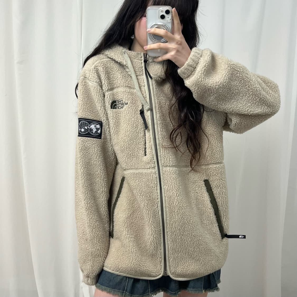 The North Face beige fleece 상품이미지2