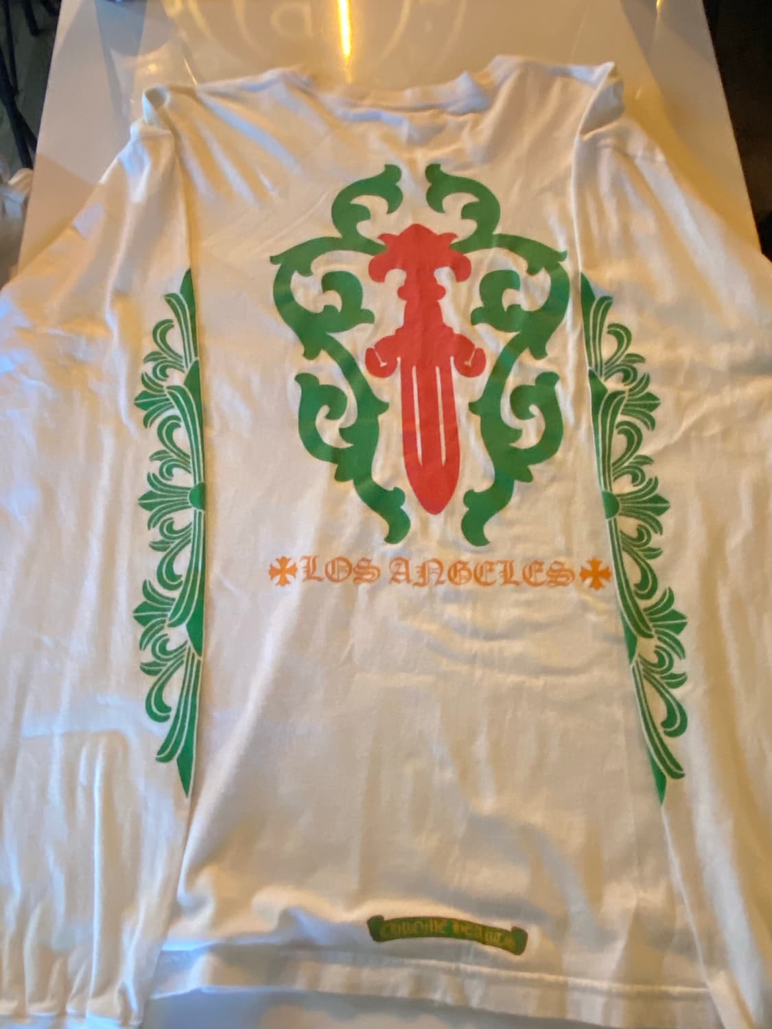 크롬하츠 대거 플로랄 로스엔젤레스 롱슬리브 사이즈 xl (인보이스 포함) 상품이미지1