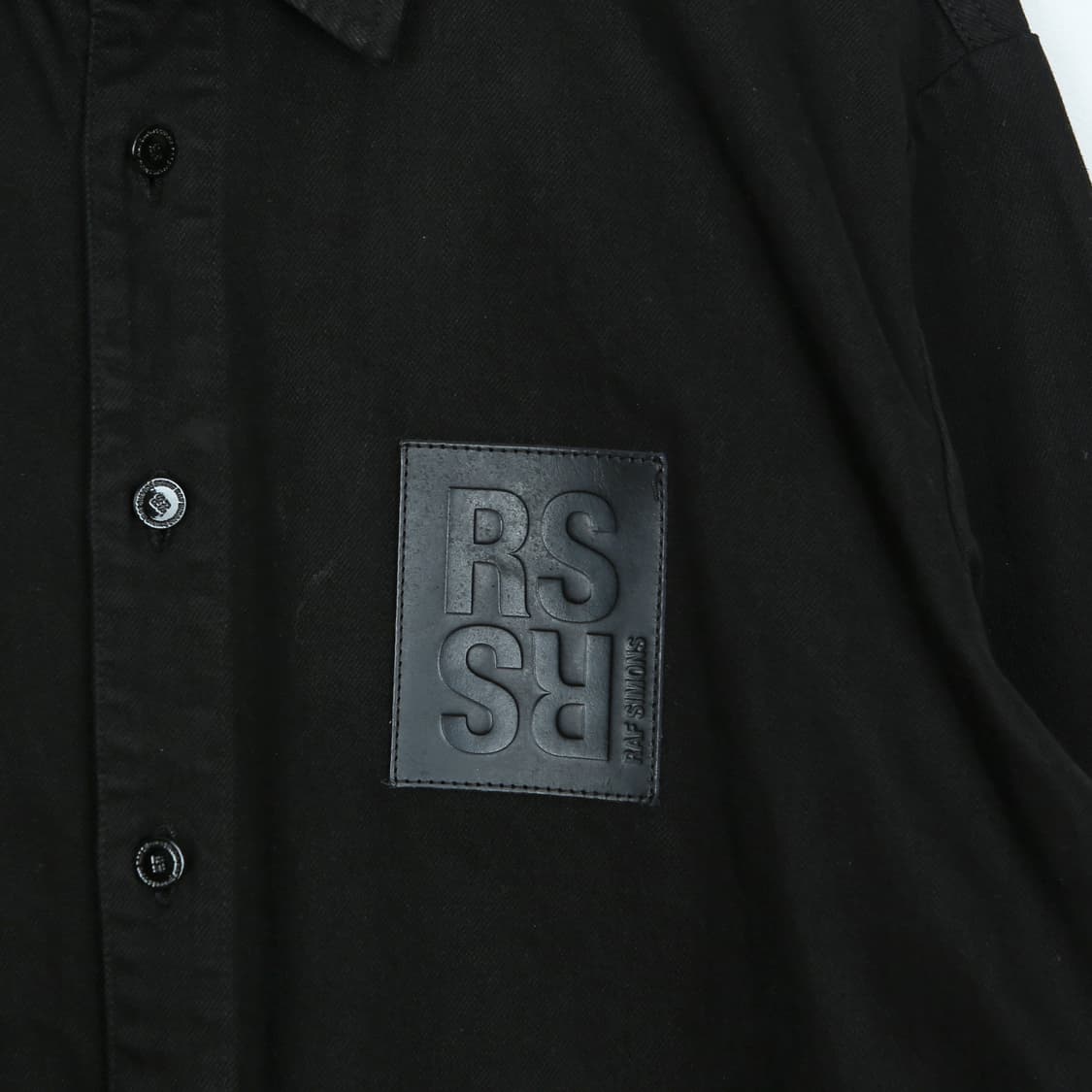 라프시몬스 빅핏 R핀 데님 셔츠 자켓 상품이미지6